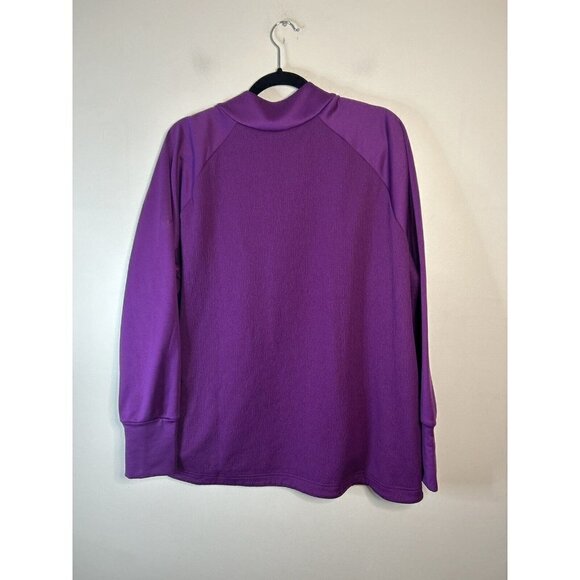 Nike Dri-Fit Jacket Womens Dark Purple 1/4 Zip Polyester Spandex Size 2XL - Picture 5 of 8